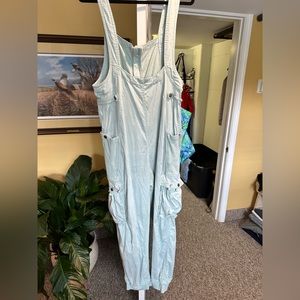 Free people light green overalls